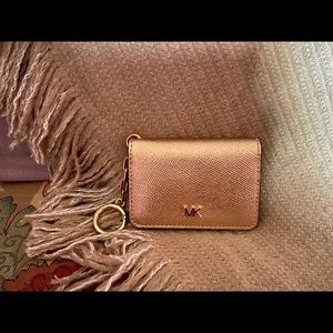 Michael Kors Rose Gold Credit Card Wallet